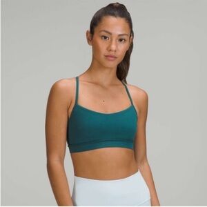 Lululemon Flow Y Nulu Bra *Light Support, A–C Cups Green Jasper